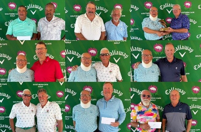 What a fantastic weekend of golf at the 2026 Dolphin Trophy! Congratulations to all our winners and prize winners on their excellent performances. 👏 🏆GROSS COMPETITION 🥇1st: Henk Geldenhuys — 143 (75, 68) 🥈2nd: Michael Holden — 146 (79, 67) 🥉3rd: Doc De Kock — 149 (76, 73) ⛳INDIVIDUAL STABLEFORD 🥇1st: Ockie Horowitz — 82 points c-in 🥈2nd: Derek Tuchten — 82 points c-out 🥉3rd: Janus Byles — 81 points 🤝BETTERBALL STABLEFORD 🥇1st: Ockie Horowitz & Me Oosthuizen — 99 points 🥈2nd: François Thiart & Janus Byles — 95 points 🥉3rd: Kobus Landman & Derek Tuchten — 94 points 🏅4th: Kelvin Muller & James Ohlson — 93 points c-in 👏THANK YOU, EASTERN PROVINCE GOLF UNION! Southern Cape Golf Union would like to extend a heartfelt thank you to Eastern Province Golf Union for participating in this year’s Dolphin Trophy. We appreciate your support, sportsmanship and contribution to making this a memorable weekend of golf. It was a pleasure having you join us, and we look forward to welcoming you back for future events! 💙⛳️ Overall Winners: Southern Cape Won the championship on a points average (87.4) followed by Eastern Cape on (80.0) Congratulations once again to all our winners and thank you to everyone who contributed to making the 2026 Dolphin Trophy a success!