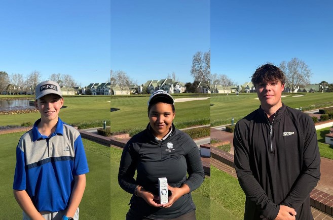 Congratulations to all our prize winners on their outstanding performances at the Fancourt Junior Order of Merit. 🥇A Division – Best Gross 🏆1st: Hawken Lederle 🥈2nd: Gabriel Malgas 🥉3rd: Samuel Gouws 🥇B Division – Best Gross 🏆1st: Wynand Roeloffze 🏌️U13 – Best Gross 🏆1st: Eben Groenewald ⭐Stableford (U13 & C Division) 🏆1st: Kayden Erasmus 🥈2nd: Christiaan Kotze 👏Ladies Stableford 🏆Winner: Jeanique Koeries Congratulations to all the winners and thank you to every junior golfer who participated. A special thank you to Fancourt Golf Estate for hosting another fantastic Junior Order of Merit event and for your continued support of junior golf.