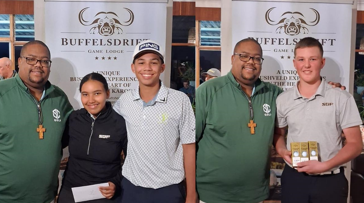 A huge thank you to Oudtshoorn Golf Club for hosting this 36 hole prestigious event!   -Round 1 results-  A-Division:  1st- Ernest Wessels (-3)  2nd- Gabriel Malgas (-1)  3rd- Boesman Keyser (+1)  B-Division:  1st- Jeanique Koeries (+4)  U13 Gross:   1st- Trenschel Tassilo (+7)  U13 & C-Division Stableford:  1st- Rueben Terblanche (39p)  2nd- Zak Fourie (37p)  Betterball:  1st- Jeanique Koeries & Gabriel Malgas (46p)  2nd- Warren Human & Jenovan Abraham’s (45p)  3rd- Jacques Terblanche & Reuben Terblanche (42p c-in)  -Round 2 Results-  A-Division:  1st- Gabriel Malgas (0)  2nd- FC Els (+1) c-in  3rd- Ernest Wessels (+1) c-out  B-Division:  1st- Ariana Bholim (+12)  U13 Gross:   1st- Uys Wessels (+6)  U13 & C-Division Stableford:  1st- Reuben Terblanche (35p)  2nd- Uys Wessels  Betterball:  1st- Warren Human & Jenovan Abrahams (44p)  2nd- Matteo Rakotofiringa & The Rakotofiringa (43p)  3rd- Dillon Opperman & Luchio Loxton (42p)  Overall Betterball:  1st- Warren Human & Jenovan Abrahams (89p)  2nd- Jeanique Koeries & Gabriel Malgas (85p)  3rd- Jacques Terblanche & Reuben Terblanche (83p) 