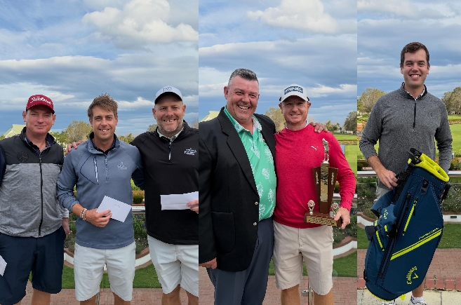 Congratulations to all the prize winners following an exciting championship! 🥇1st: Wendell Bossenger (-3)* playoff winner 🥈2nd: Jaco Linde (-3) 🥉T3rd: Wesley du Plessis (+2) 🥉T3rd: Heinrich Frylinck (+2) 🥉T3rd: Johan Grobbelaar (+2) *Wendell Bossenger claimed the title after a playoff. 🎒Top Southern Cape Player: Jaco Linde (Recipient of the Callaway Golf Bag) A sincere thank you to Fancourt Golf Estate for hosting the 2026 Southern Cape Mid-Amateur Championship and to all the players who participated in making the event a great success. ⛳Congratulations to all our winners, and we look forward to seeing everyone at the next Southern Cape Golf event!